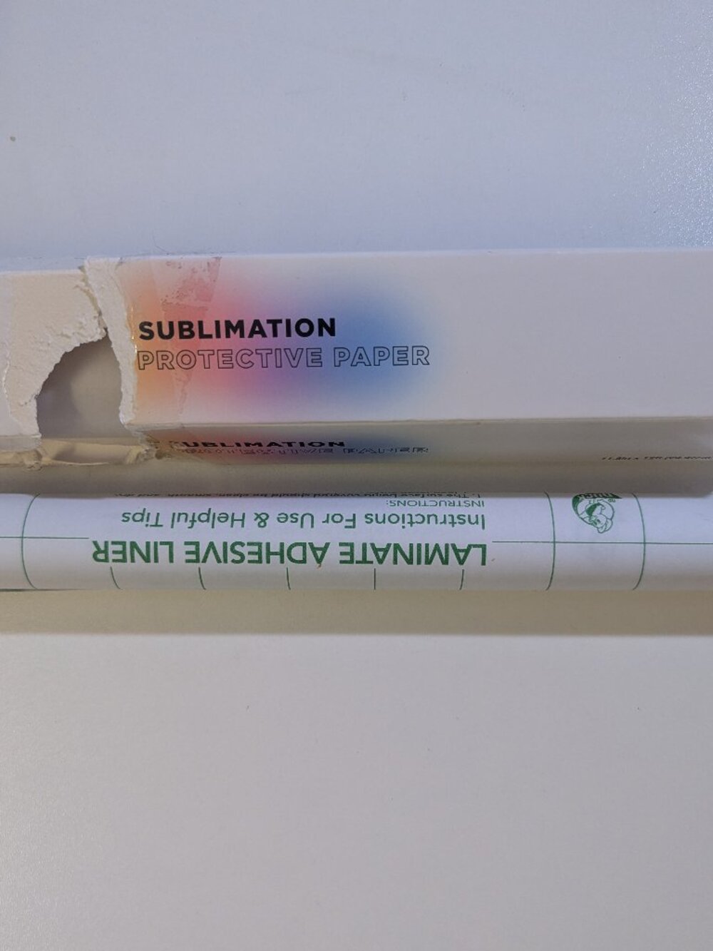 Hobby Lobby Sublimation Protective Paper & Duck Laminate Adhesive Liner Rolls